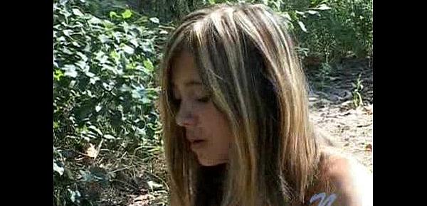  Nude In Wooded Area Singing To Herself